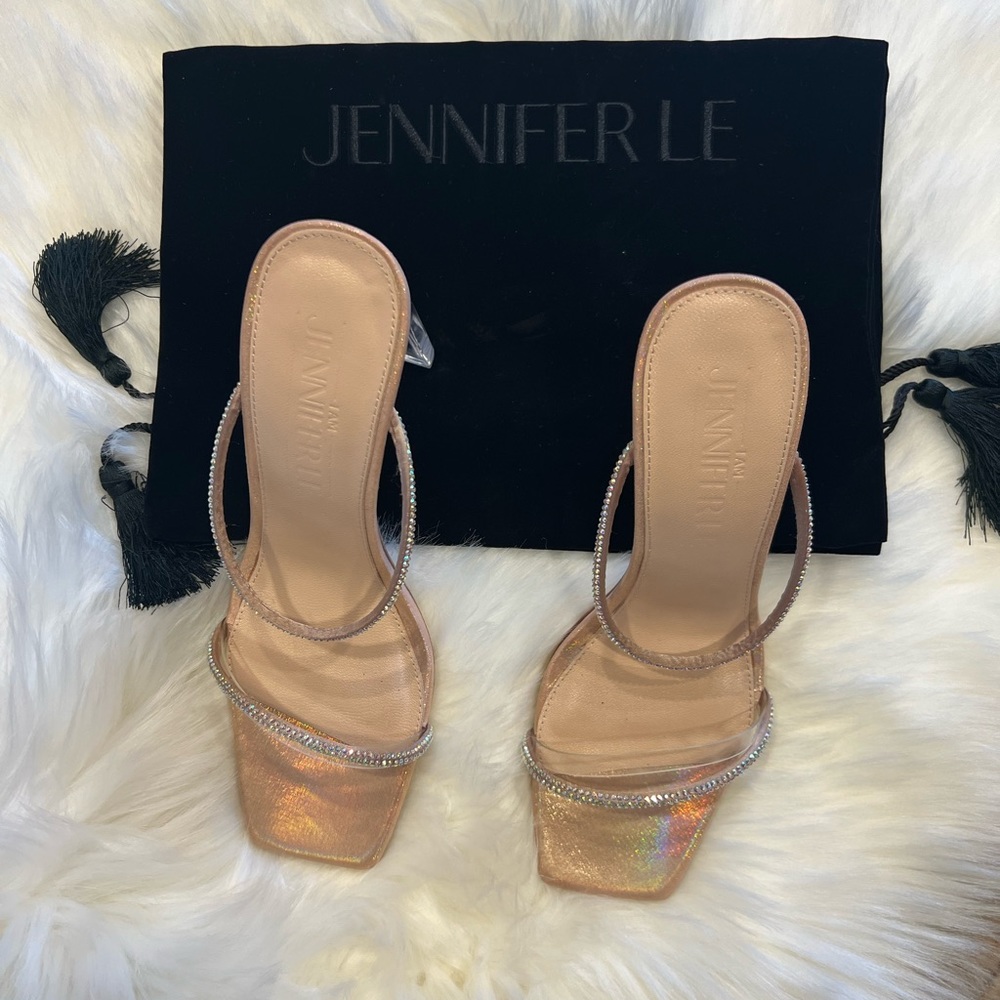 Jennifer Le “Dainty” Dusty Rose sandals